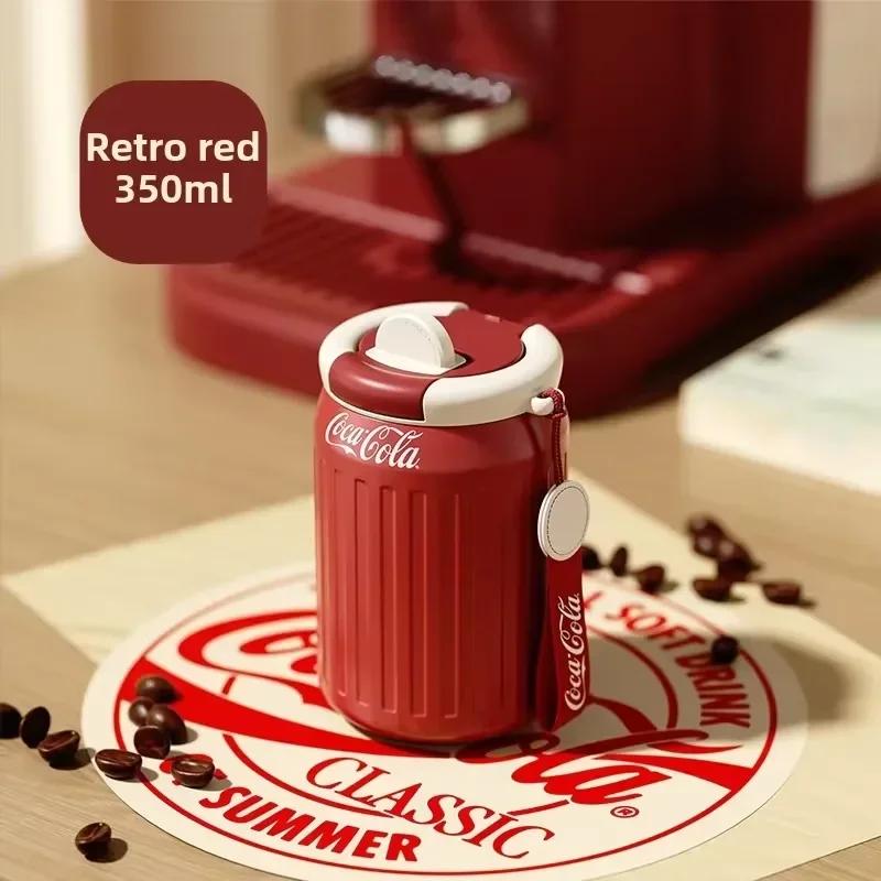 Stainless Steel Fashion Thermos Cup Water Cup Insulated Water Bottle Car Coffee Retro Travel Cup Stainless Steel Vacuum Flask 350