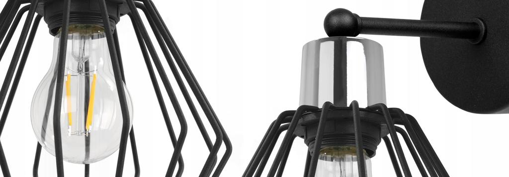 WALL LAMP, SQUARE LAMP, METAL LAMP, WIRE, LED