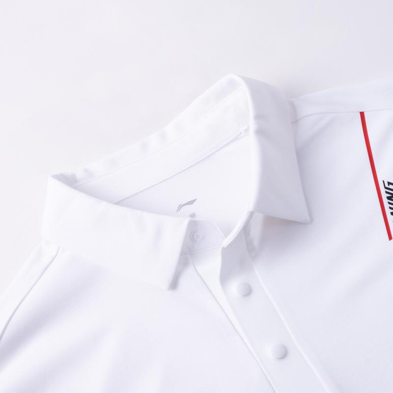 Li-Ning Comfortable Breathable Polo Shirt Women Tops White APLW588-1