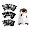 2 Set Toppe autoadesive nere per piumini pantaloni T-shirt riparazione vestiti toppe lavabili impermeabile ombrello adesivi per tende in stoffa