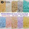 Preciosa Unicorn Pearlescent Glass Seed Beads - 2/3/4mm for DIY Jewelry & Accessories