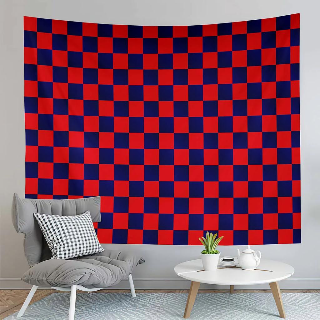Checkerboard Tapestry Black and White Pattern Tapestry Abstract Style Tapestry Wall Hanging Tapestries Living Room Bedroom Dorm