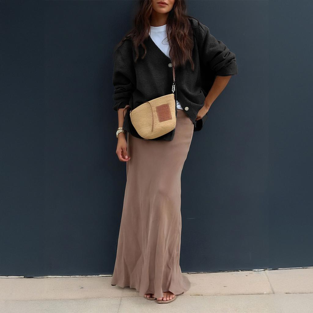 Casual Simple Long-sleeved High-end Jacket and Sweater Women's Autumn and Winter 2025