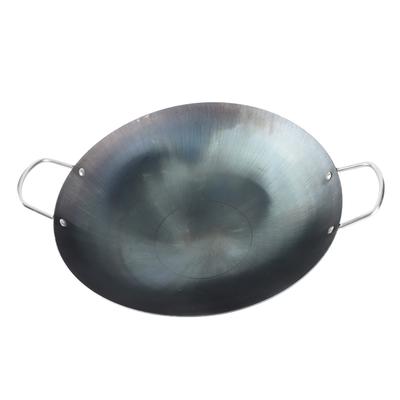 Cast Iron Frying Pan Thickened Easy To Clean Double Handle Cooking Pan Pot for Daily Home Cooking