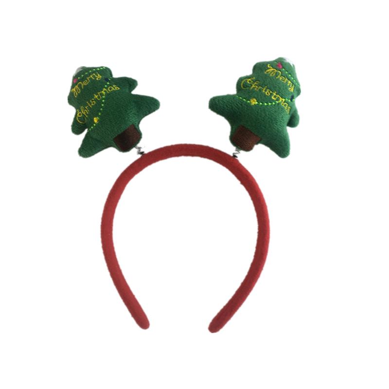Mori Meisje Kerst Gewei Hoofdband: Schattig Rood Sneeuwpop Haaraccessoire voor Vakantiefeesten