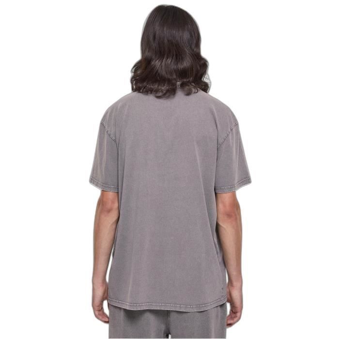 T-shirt délavé à l'acide oversize Urban Classics - gris foncé - L