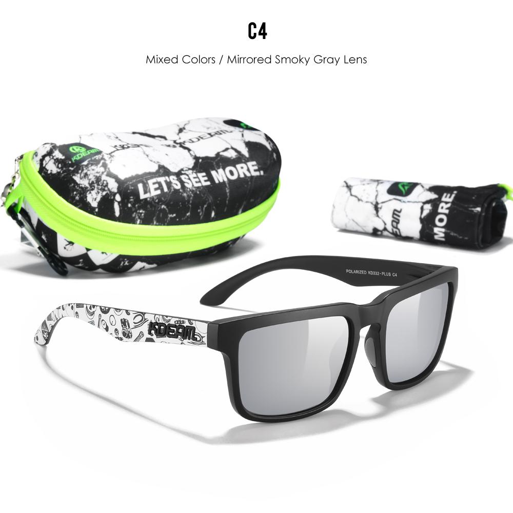 KDEAM Large Size Men's Sunglasses Polarized Photochromic Night Vision Goggles Oversized Sun Glasses With 154mm Width KD332 PLUS