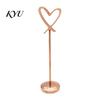 Table Number Stands Hollow Heart Holder, Love Place Card Stand, Metal Memo Note Holder Clip for Photos, Food Signs, Notes, Weddings, Birthdays,