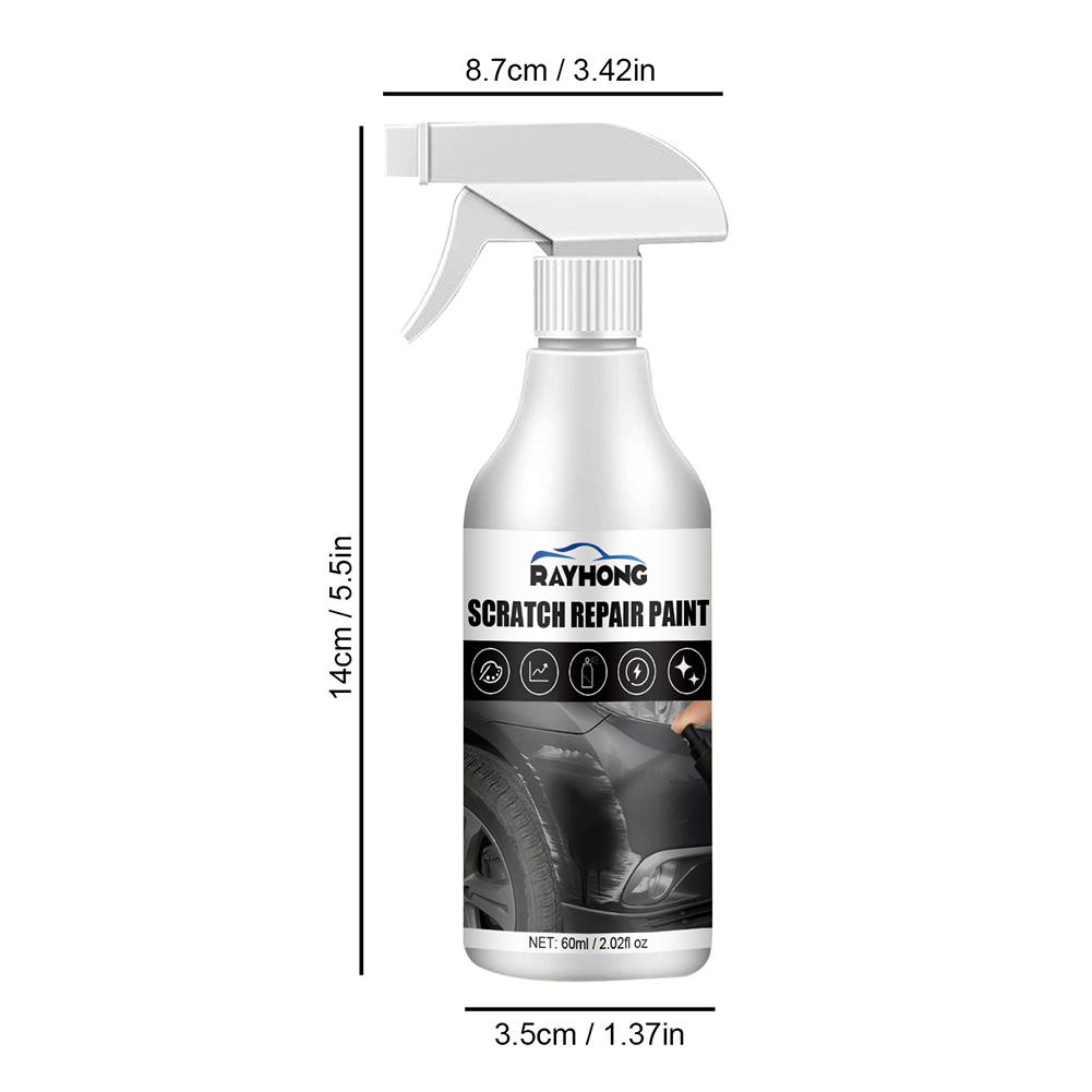 Scratch Repair Spray Black & White Portable Car Polishing Spray Multipurpose Scratch Repair Wax Scratch Remover Polishing Paint