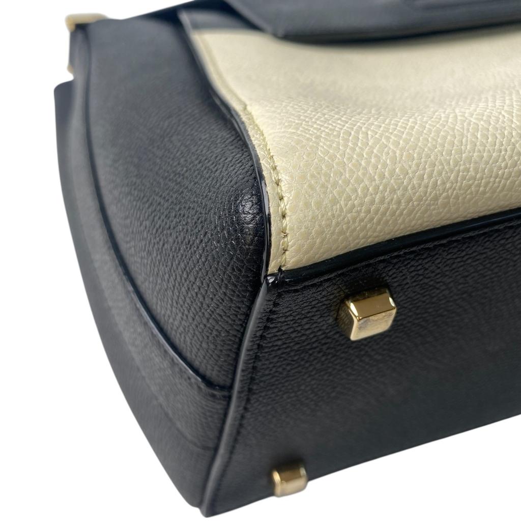 Used ValextraShoulder Bag black/Ivory leather Women