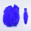 100pcs Flat Fluffy Colorful Turkey/Chicken FeathersDiy Pheasant Plume for Needlework Decor Clothes Handicraft Accessories10-18cm