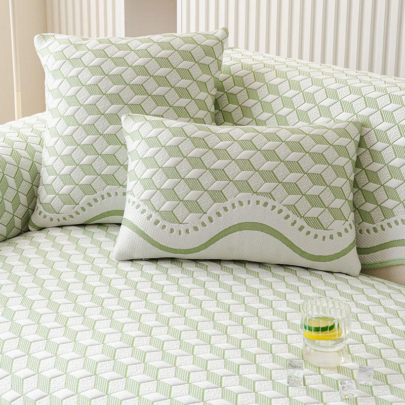 New Special-Shaped Irregular Combination Sofa Cushion Summer Cooling Fixed Combination One-Piece Straight Row Seat Cushion