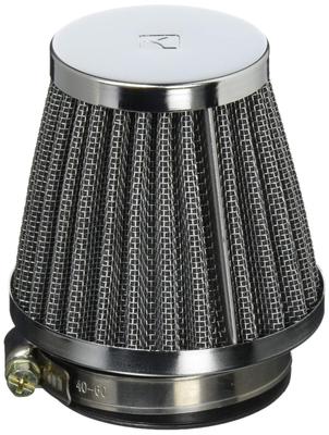 KITACO 515-0000460 Performance-Luftfilter für Motorräder, Durchmesser 1,8 Zoll (46mm), Gerade, Universal, Verchromt