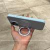 Applicable To IPhone 16 Liquid Silicone Rotating Magnetic Suction Bracket Mobile Phone Case Apple 15 Large Hole Anti Fall Protection Case 14