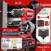 Delixi Brushless Lithium Electric Hand Drill - Pistol Grip for Household Wall Drilling and Impact Holes