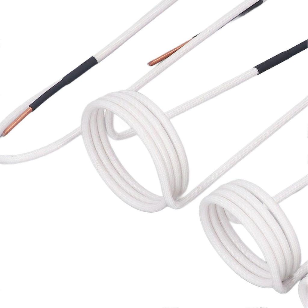 6 Stück Induktionsheizspulen-Set 2,5 mm Messingkern 20 30 40 50 mm Freiformende Flachtyp-Induktionsheizdrähte