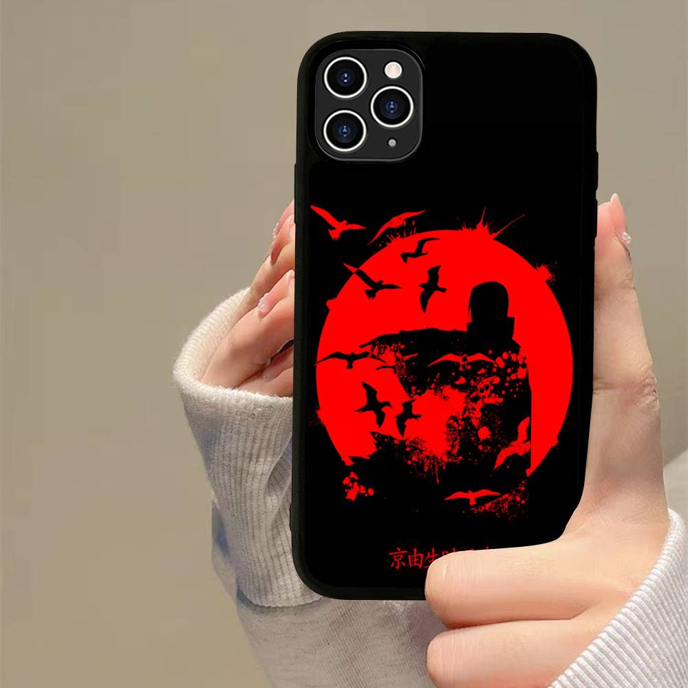 A-Akatsukis I-Itachis U-Uchihas S-Sasukes Phone Case Silicone PC+TPU For For iPhone 11 12 13 14 15 16 Plus Pro Max Cover