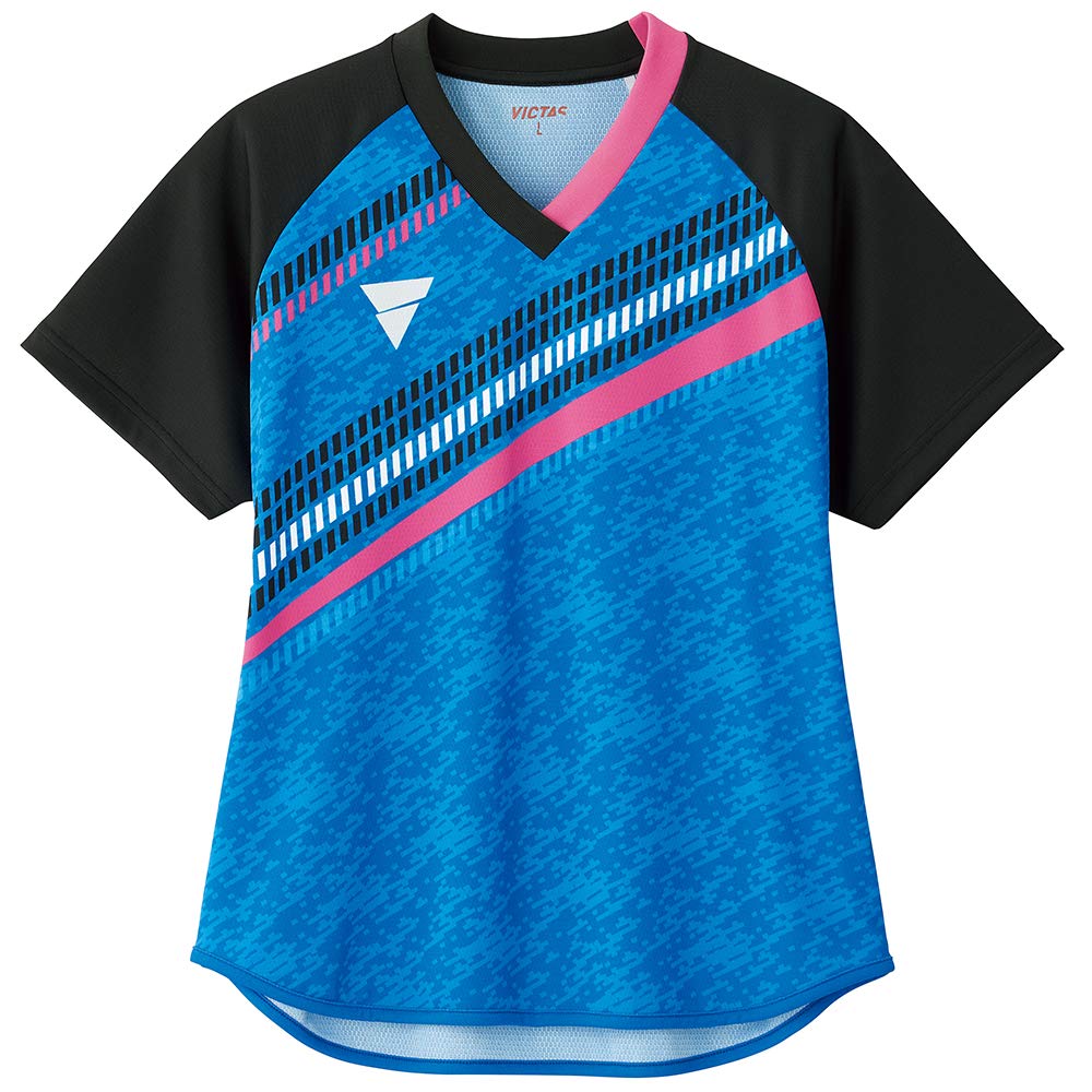 

VICTAS Table Tennis Game Shirt Blue Small 031475 V-LGS802 Women s (0120) синий