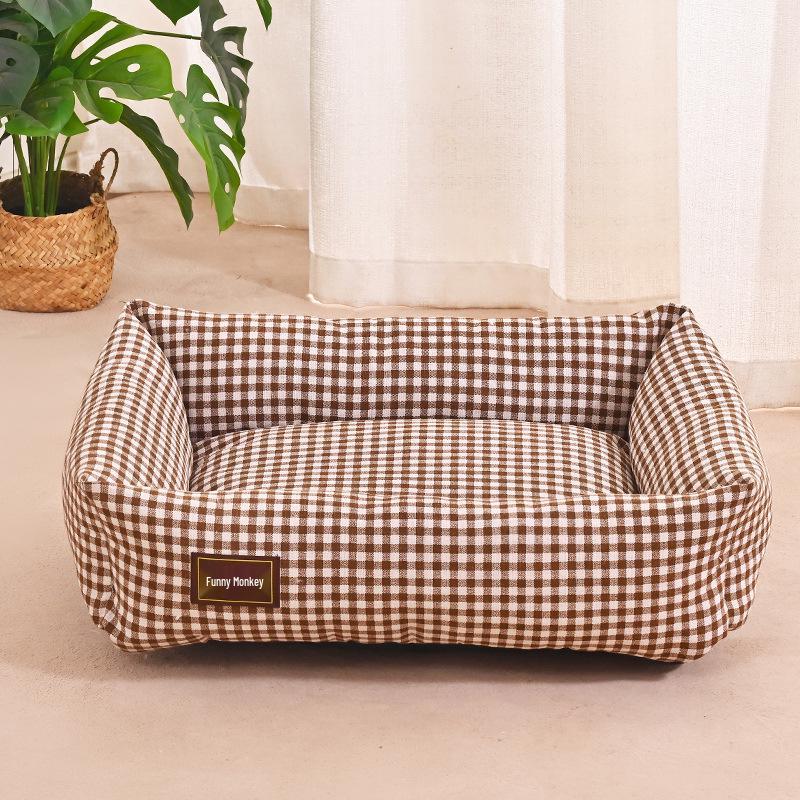 Four Seasons Universal Pet Bed - Washable Dog & Cat Sofa for Small Breeds