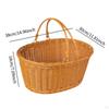Handcrafted Storage Basket with Handles for Picnics And Events