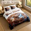 Elephant Theme Personalized 3Pcs Bedding Set Custom Text & Name 1 Sheet 2 Pillowcases Household Bedding 1pc