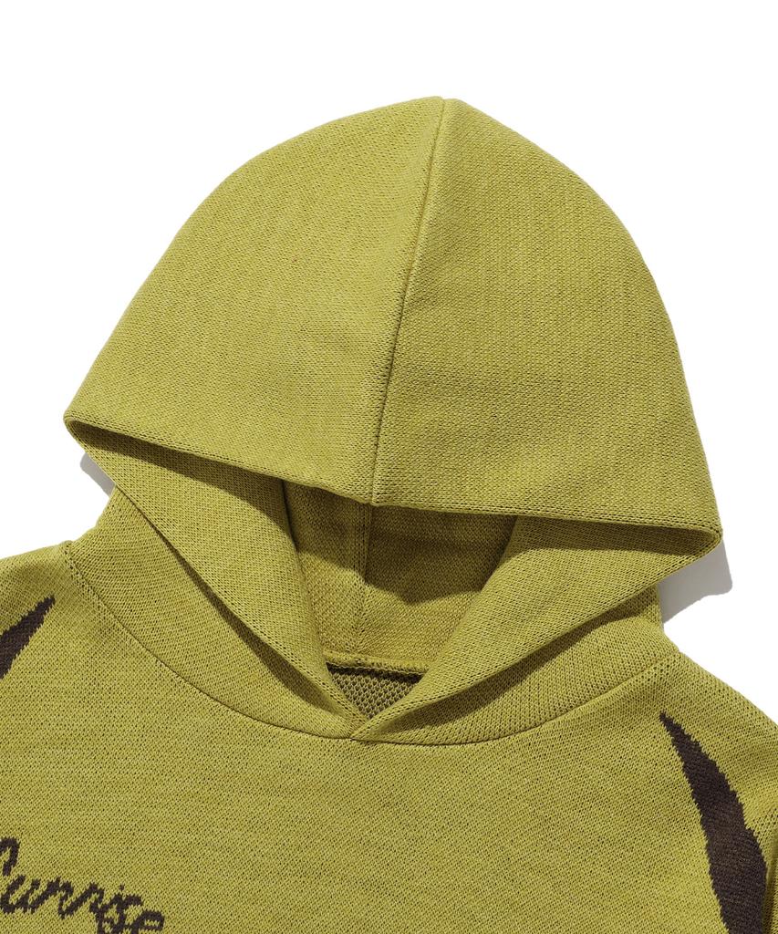 ISTKUNST Sun Bty Hood Knit_Olive(Ik2Dfmk641A)