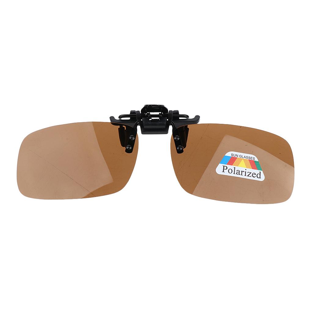 

Polarized Clip on Sunglasses Frameless Protection Lenses Anti Glare Day for Outdoor Driving