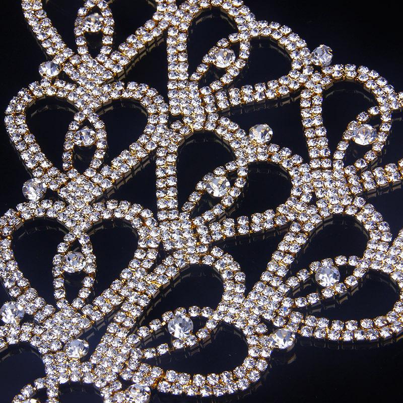 Sleek Rhinestone Body Chain Luxury Lingerie Set