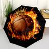 Sports Basketball King Folding Umbrella Auto-Open Design 8 Iron Ribs Plastic Handle Foldable Sunshade Perfect Christmas Gifts
