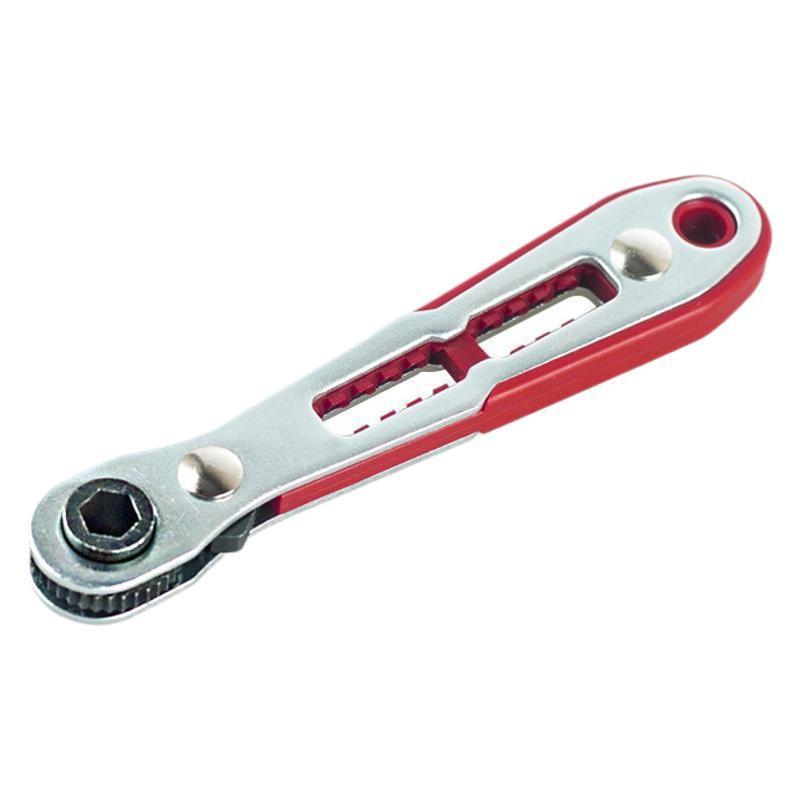Bidirectional Ratchet Wrench Set with 10 Replaceable Screwdriver Bits High Hardness Durable Tool Kit for Professional Handymen