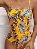 Summer Beach Wear Slimming Bathing Suit Vintage Print Women's Swimsuit One Piece Swimwear 2025 Women Sexy Monokini Suits