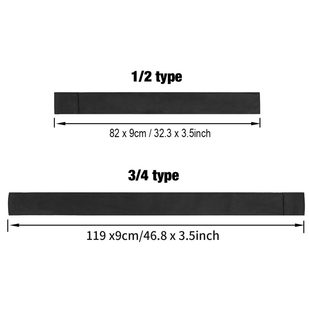 Billiard Cue Protector Pool Cue Storage Carry Bag Case for 1/2 3/4 Snooker Billiard Stick Rod