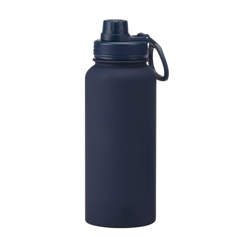 1L Stainless Steel Vacuum Insulated Water Bottle With Wide Mouth Portable Outdoor Sports Travel