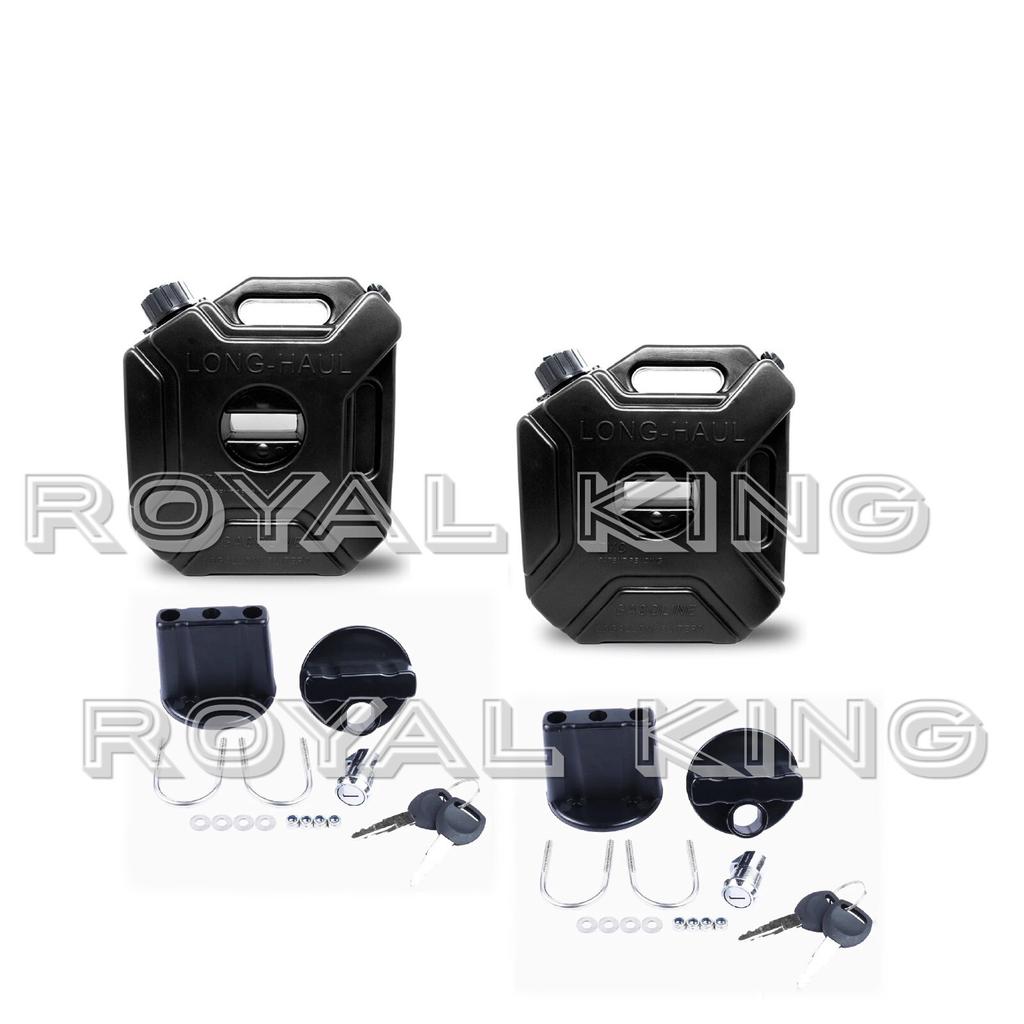 Black "Jerry Can Pair With Mount" Fit For Royal Enfield Himalayan 411 BS4