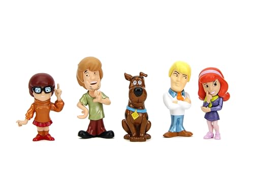 Jada Toys - MetalFigs 2.5" Scooby-Doo! 5-Pack – Shaggy, Scooby, Daphne, Velma, Fred – Diecast Figures – Collectible Displays – Ages 8+