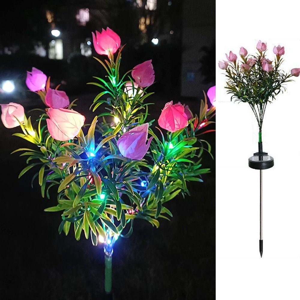 Realistic Outdoor Solar Garden Light 42LED Waterproof Landscape Lamp  Patio Decor