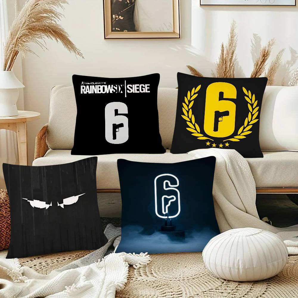 Poszewka na poduszkę Rainbow Six Siege Modna kwadratowa poszewka Sypialnia Sofa Pokój Ins Dekoracja Wypoczynek Poszewka na poduszkę