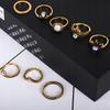 Gold Retro Punk Boho Ring Set 97