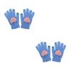 2 Pairs Heart Knitting Winter Gloves Thicken Touchscreen Knitted