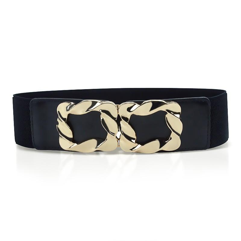 Elastic Buckle Elastic Waist Seal for Women Wide Decoration with Skirt Belt Simple and Versatile Waist Belt