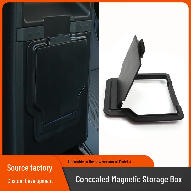 Tesla Model 3 Center Console Magnetic Privacy Storage Box Decor