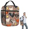 Chicken Animal Chicken Theme Insulated Lunch Bag for Women Children Portable Food Boxes Thermal Lunch Box Tote