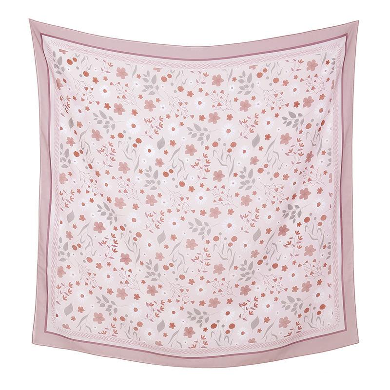 Autumn and winter hot-selling new floral printing large-size square scarf women's popular Malay women's headscarf
