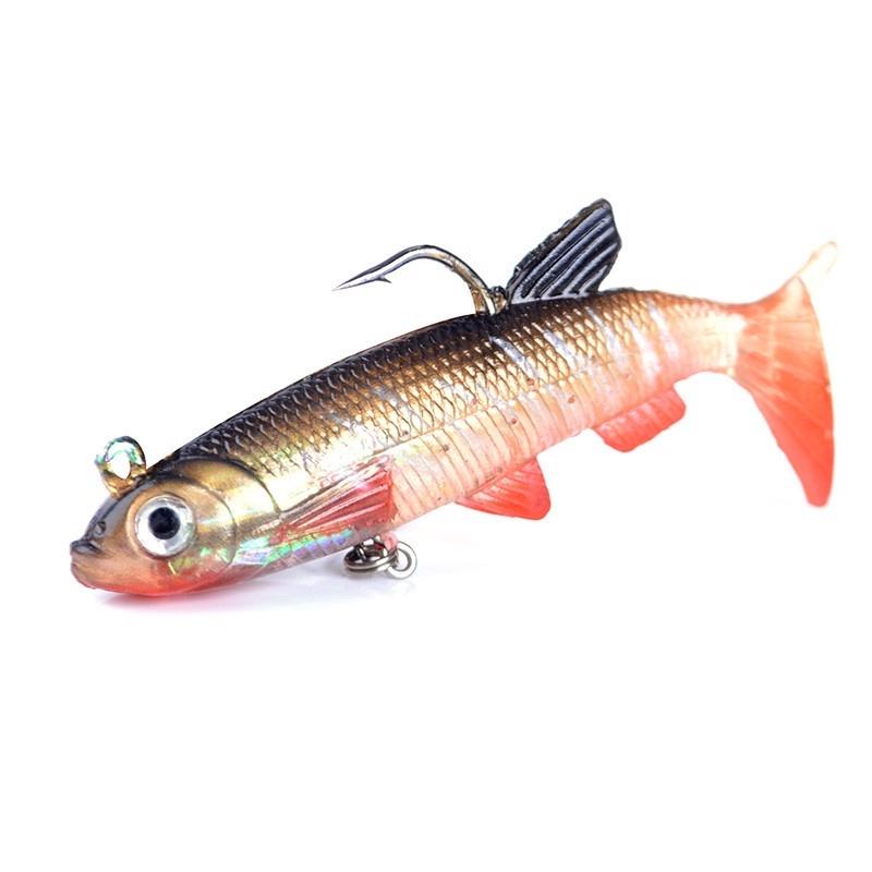 Silicone Soft Lures Worm Fishing Baits Bass Trout Shad Bait Crank Swim Bait