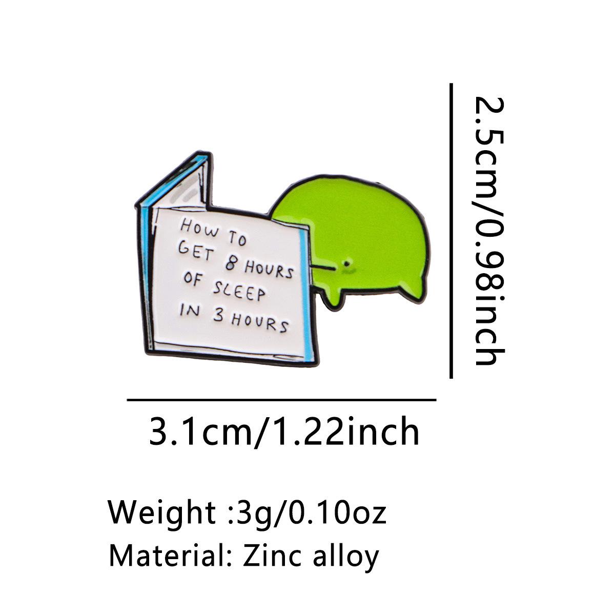 

Creative Cartoon English Letter Metal Brooch - Quirky Jewelry Badge for Clothing