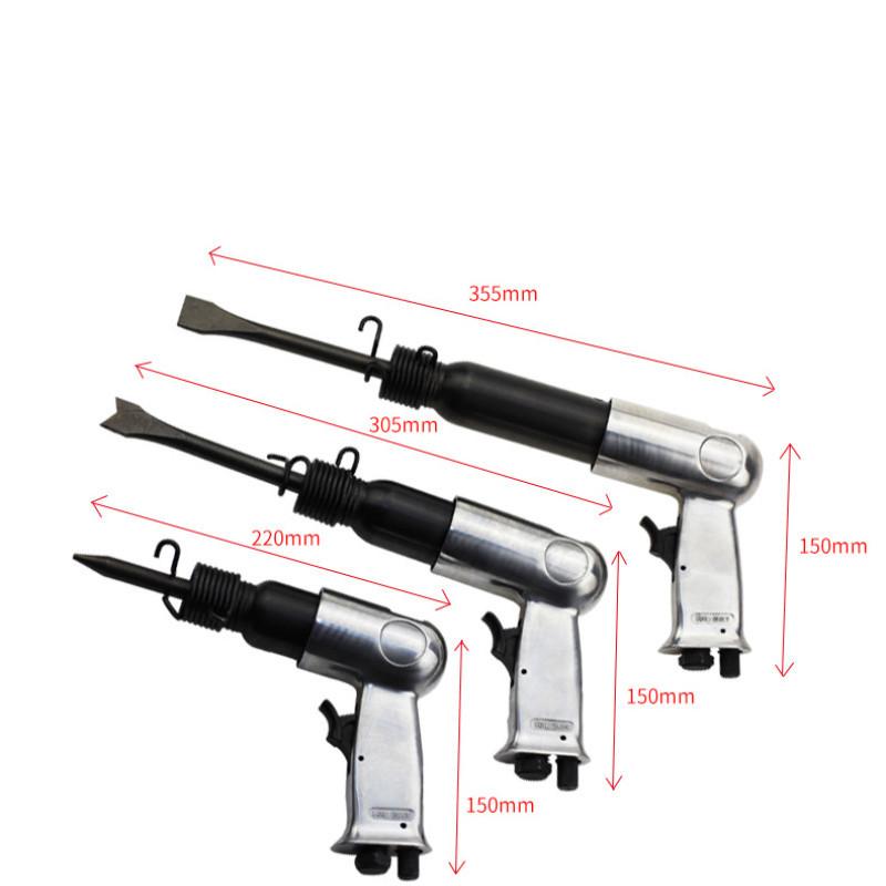 New Strong Spring Press Switch Air Shovel Kit Handheld Impact Pneumatic Shovel Hammer Slotted Rust Removal Pneumatic Tool