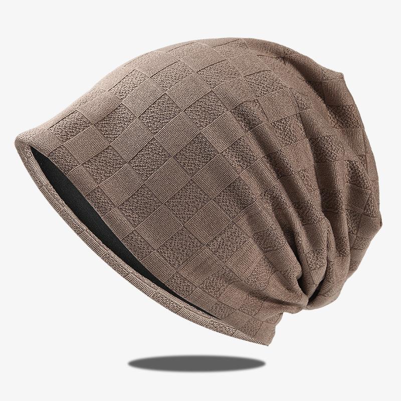 2027 NEW KJ Custom Lightweight Checked Reversible Slouchy Beanie Sleeping Chemo Cap Blank