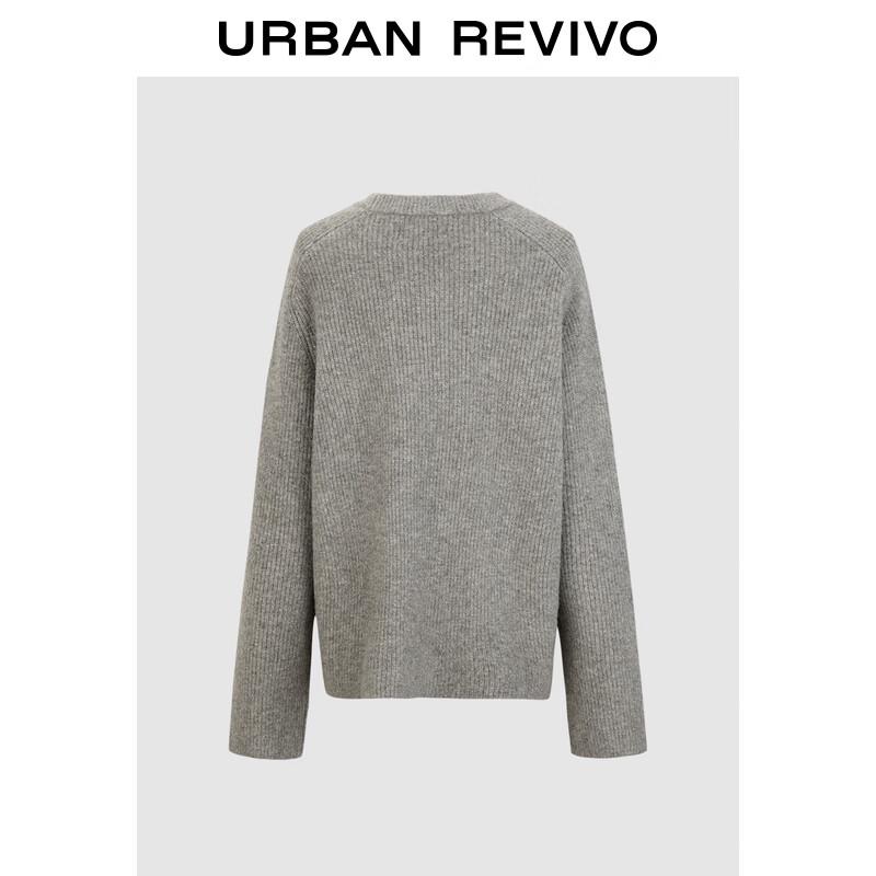 UR 2024 Winter Retro Sequin Embellished Knit Sweater