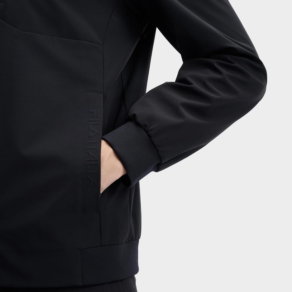 Fila White Fashion Simple Classic Retro Casual Light Business Versatile Comfortable Textured Woven Jacket Men Jackets Legendary-Blue F11M613702FNV