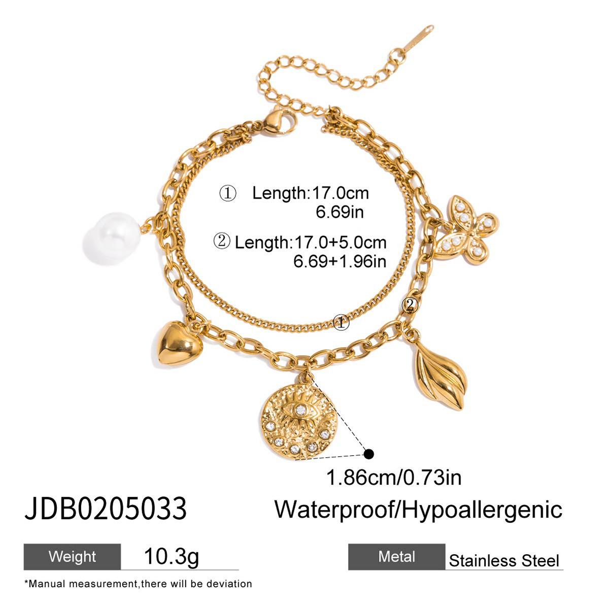 

Sweet and romantic 18K gold pearl butterfly pearl shaped pearl necklace jewelry